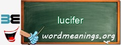 WordMeaning blackboard for lucifer